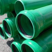 green pipes requiring pvc bonding