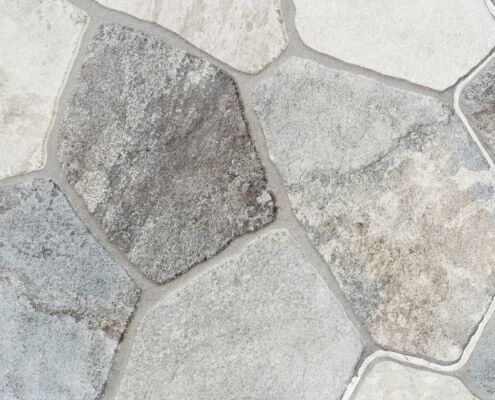 cementitious types of grout for natural stone on a floor