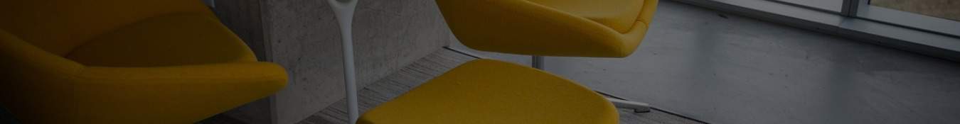 yellow table and chairs made of textile attached with furniture adhesive
